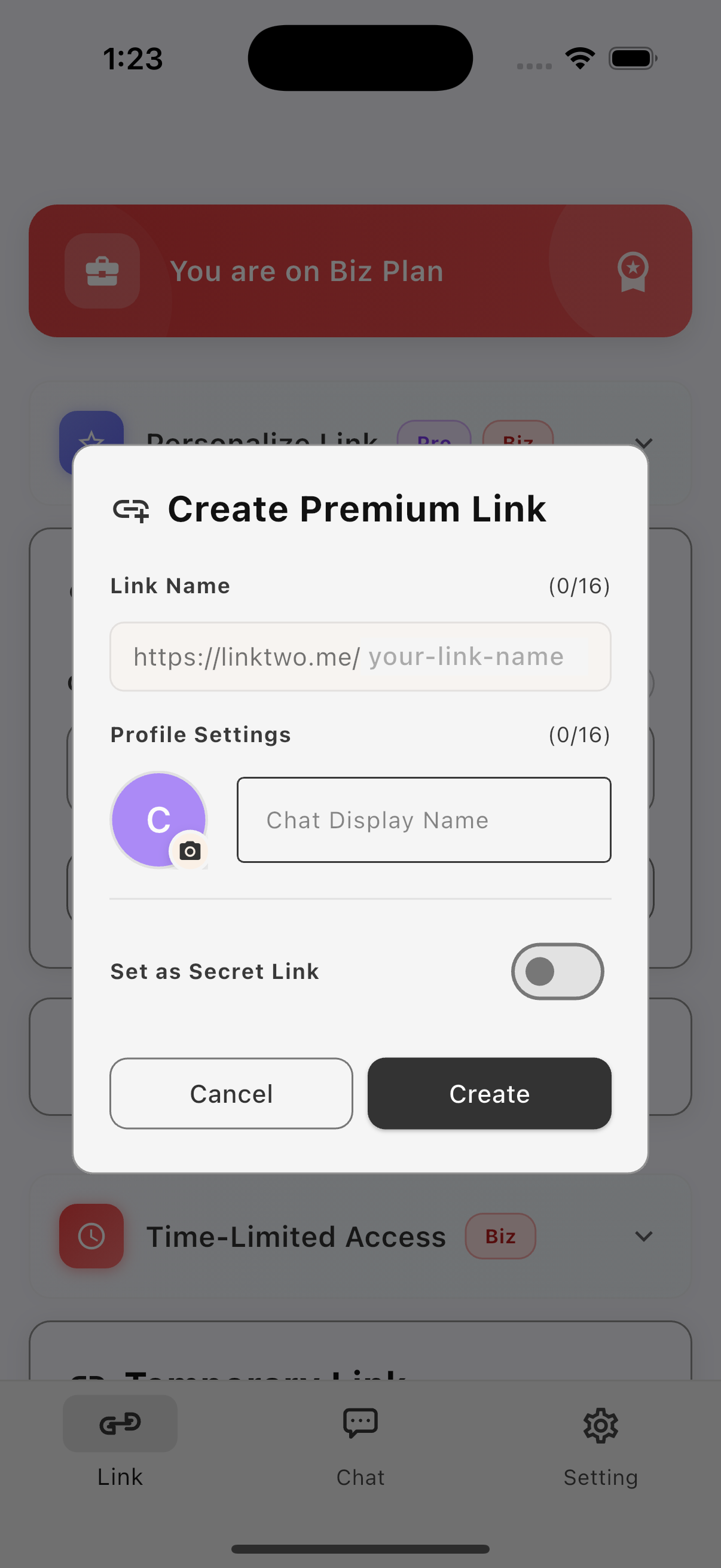 Create Your Link
